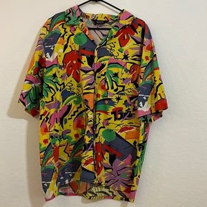 Retro Short Sleeve Button Down